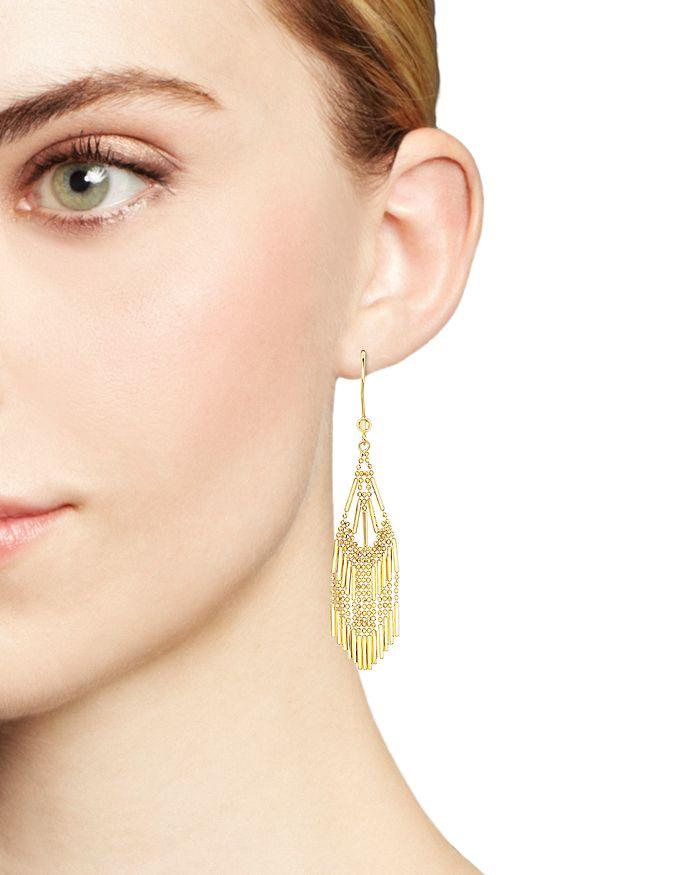 Bloomingdale's 14K Yellow Gold Beaded Dangle Earrings
