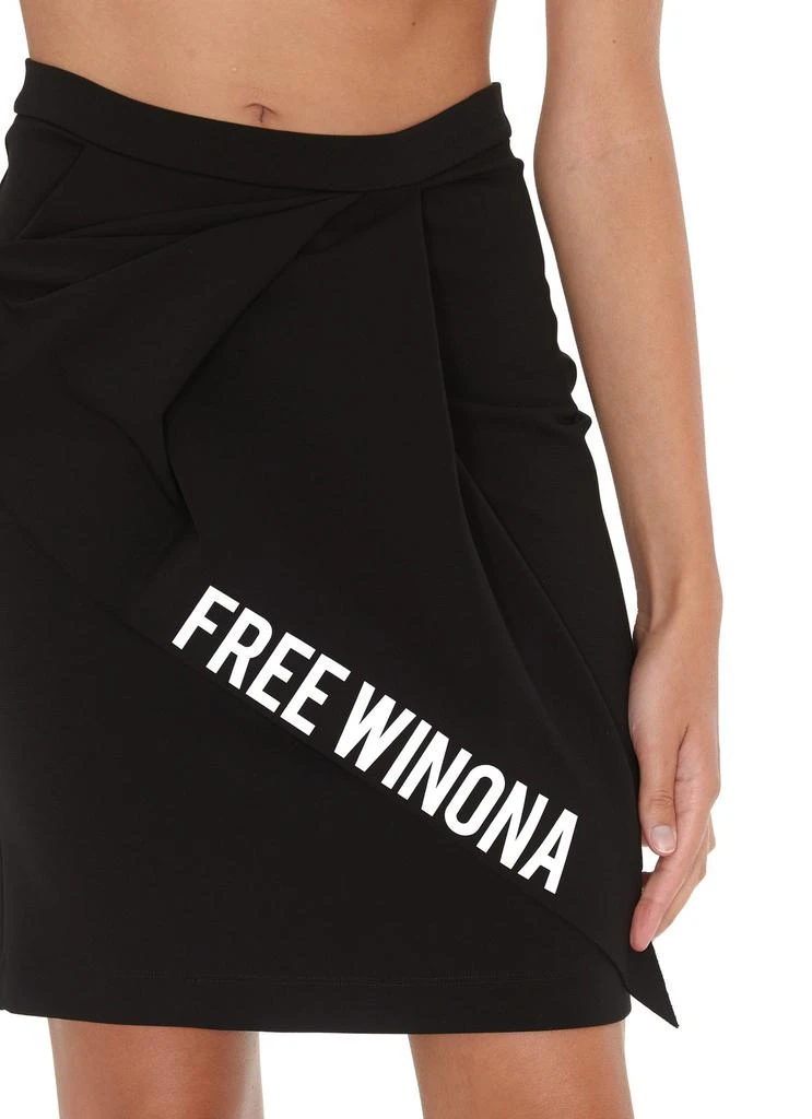 Off-White Off-White Slogan Printed Mini Skirt 5