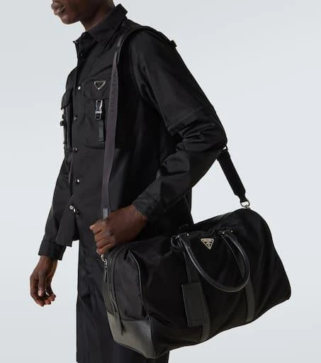 Prada Re-Nylon and Saffiano leather duffel bag 3