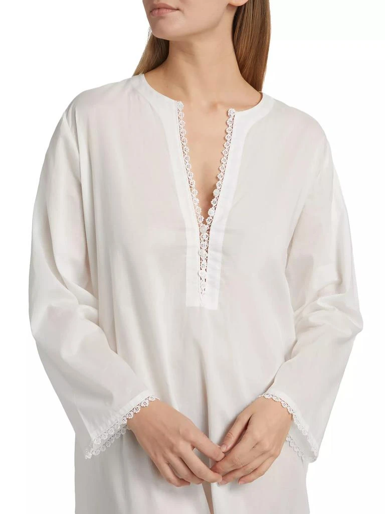 Pour Les Femmes Valentina Lace-Trimmed Kaftan Nightie 5