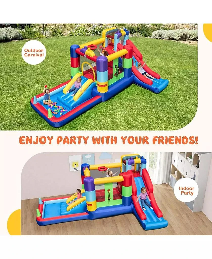 Mecale Inflatable Bounce House with 680W Blower and Ball Pit 4