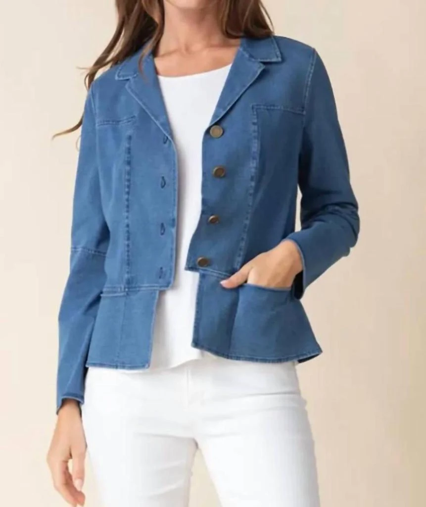 habitat Habitat - Stonewash Stretch Boyfriend Jacket