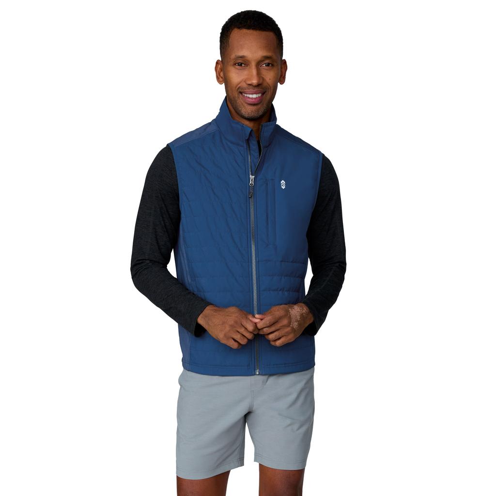 Free Country Men's High Stretch Full Zip Vest