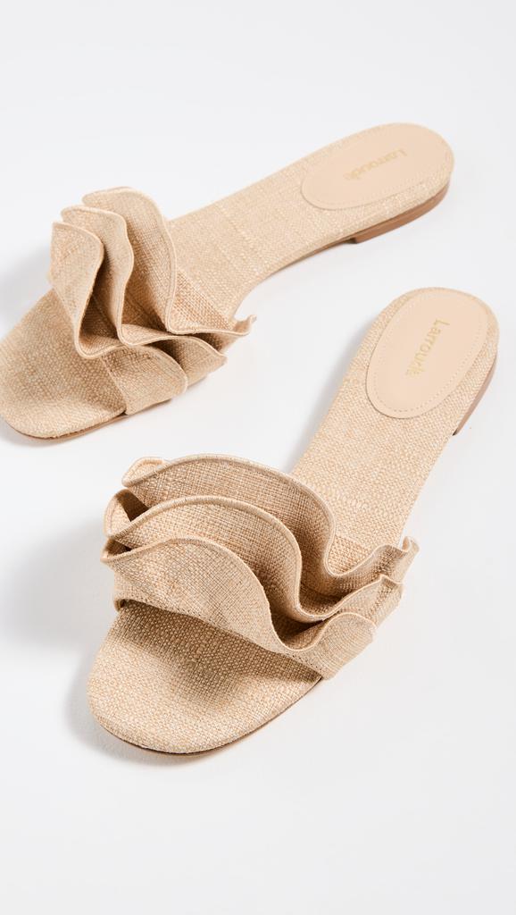 Larroude Ivy Ruffle Sandals