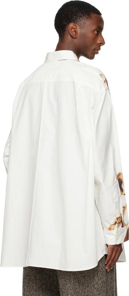 Dries Van Noten White Flame Lily Print Shirt 3