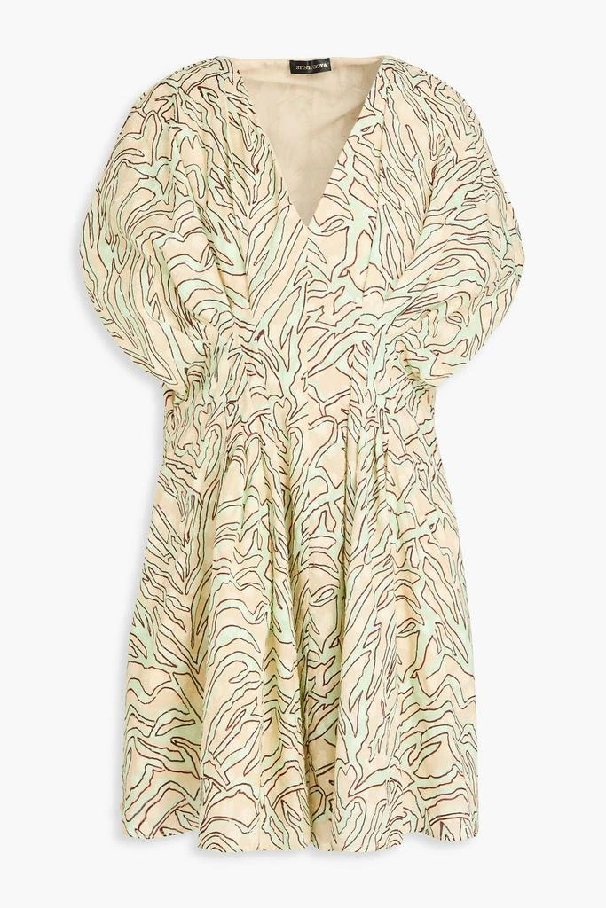 Stine Goya Claudia printed fil coupé cotton-jacquard mini dress 1