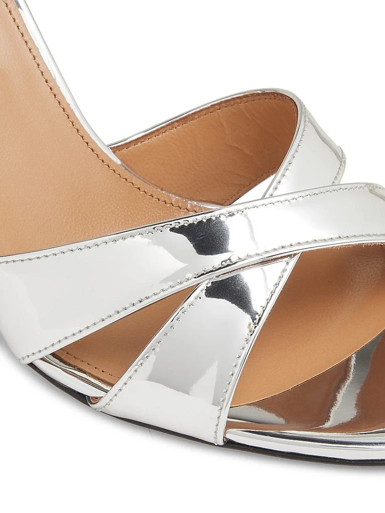 Aquazzura Divine 85MM Metallic Block-Heel Sandals 5