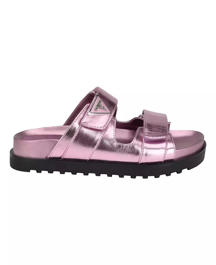 GUESS Women's Fabula Lug-Sole Logo Footbed Sandals 5
