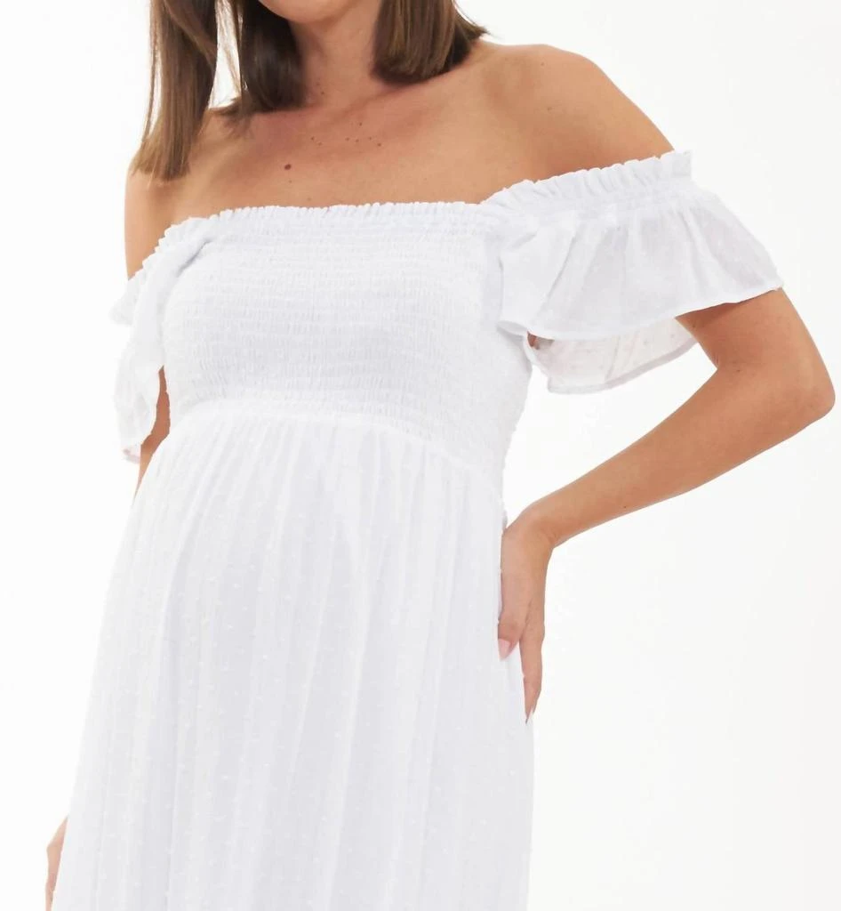 Ripe Maternity Ripe Maternity - Swiss Dot Smocked Maxi Dress 4