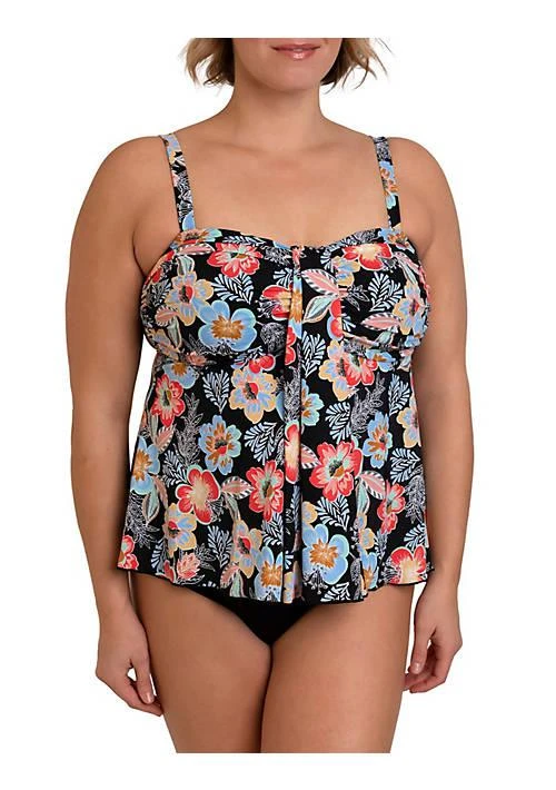 Fit 4 U 4 U Fit 4 Ur Tummy Makenna Waterfall Top In Extended Sizes 1