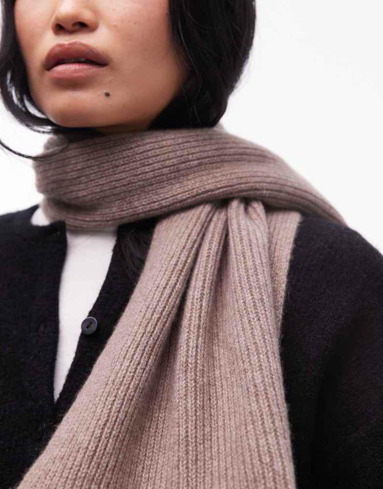 
Other Stories 
Other Stories mix and match premium wool scarf in medium mole beige