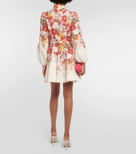 Zimmermann Wonderland floral linen minidress 3