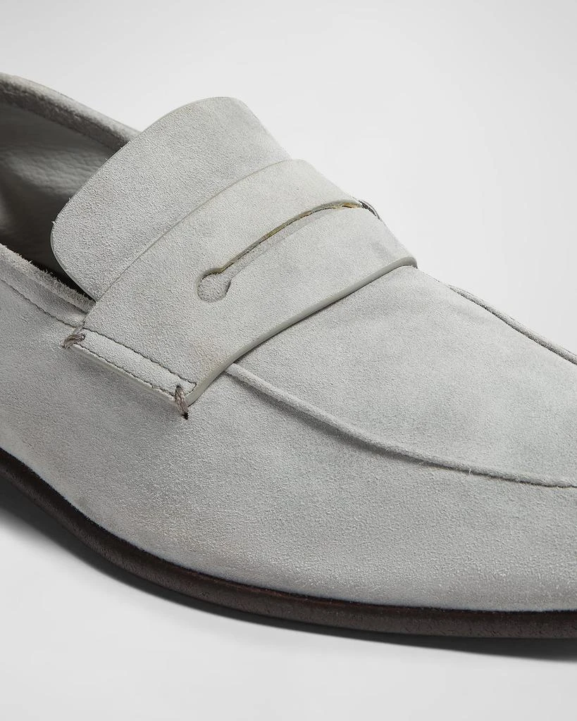 Zegna Men's Suede Penny Loafers 3