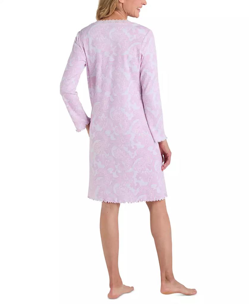 Miss Elaine Missi Elaine Women's Soft Paisley-Print Nightgown