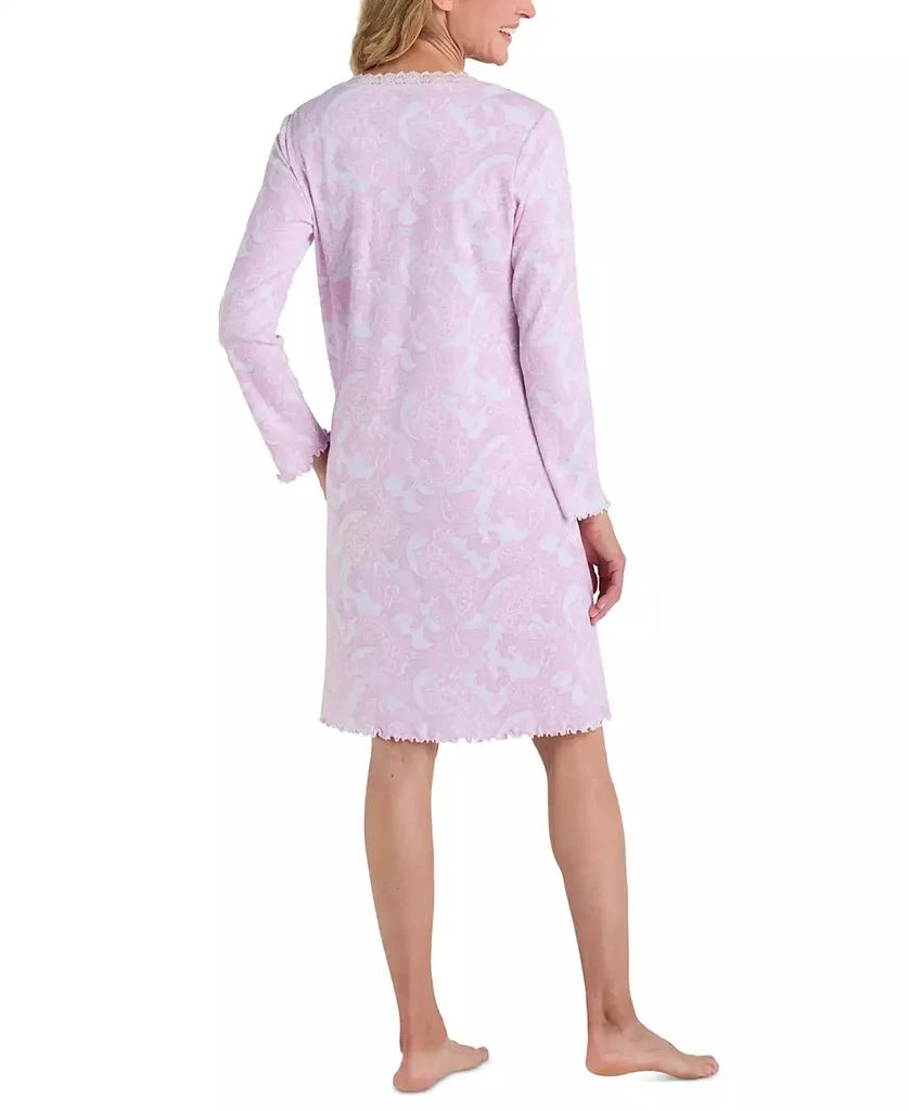 Miss Elaine Missi Elaine Women's Soft Paisley-Print Nightgown 2