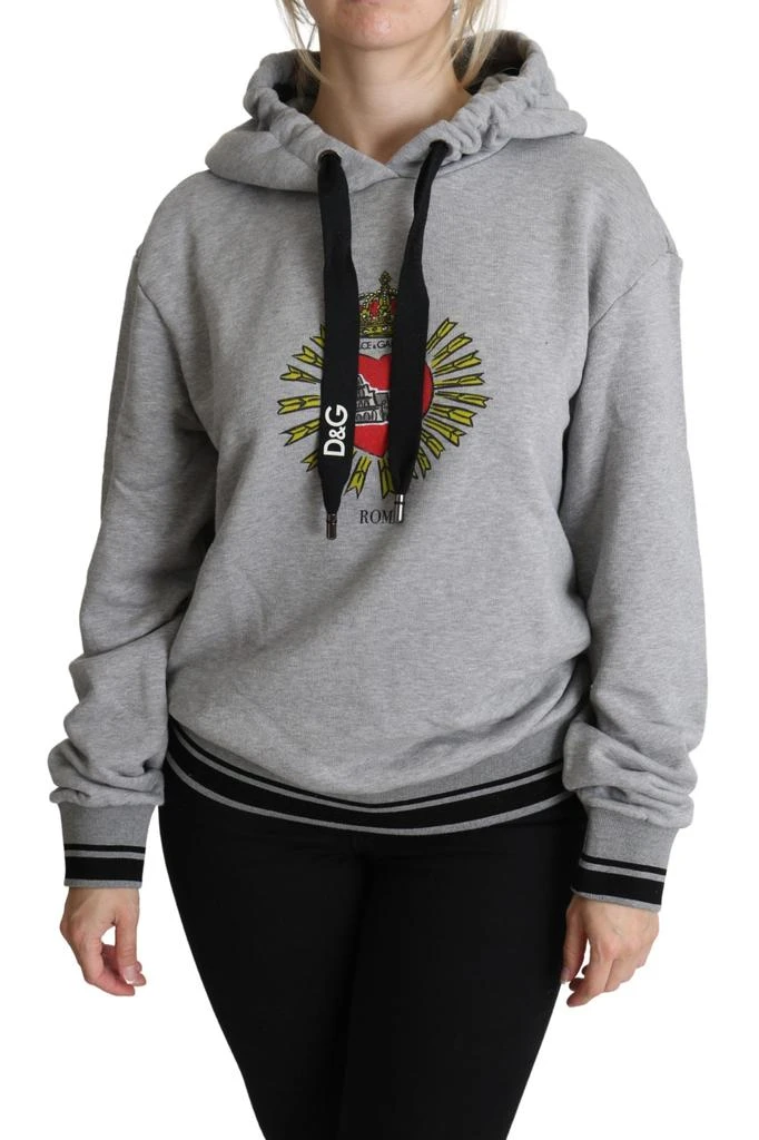 Dolce 
Gabbana Printed Hooded Exclusive Logo Women
s Sweater