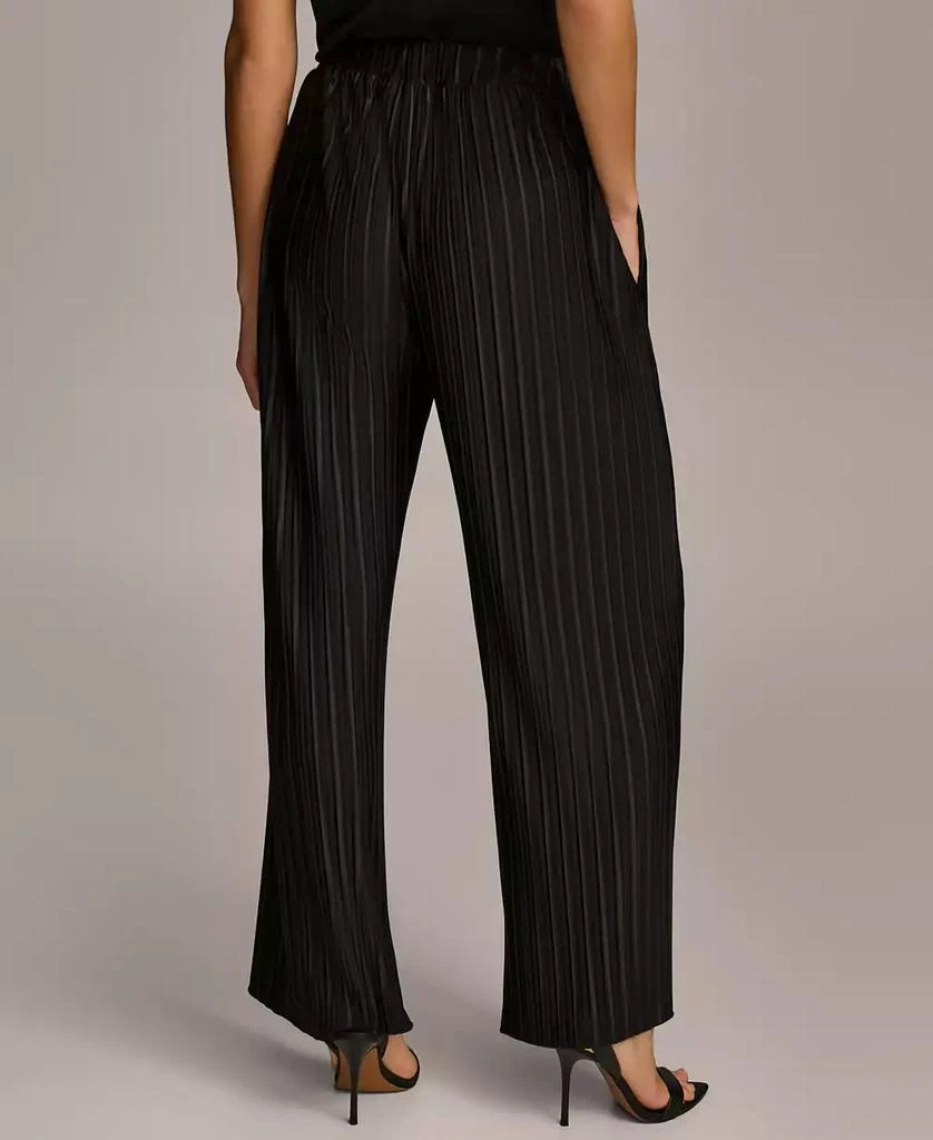 Donna Karan Women's Pull-On Pleated Wide Leg Pants 2