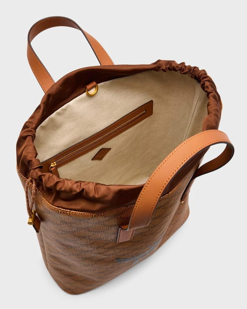 MCM Men's Lauretos Himmel Drawstring Backpack 4