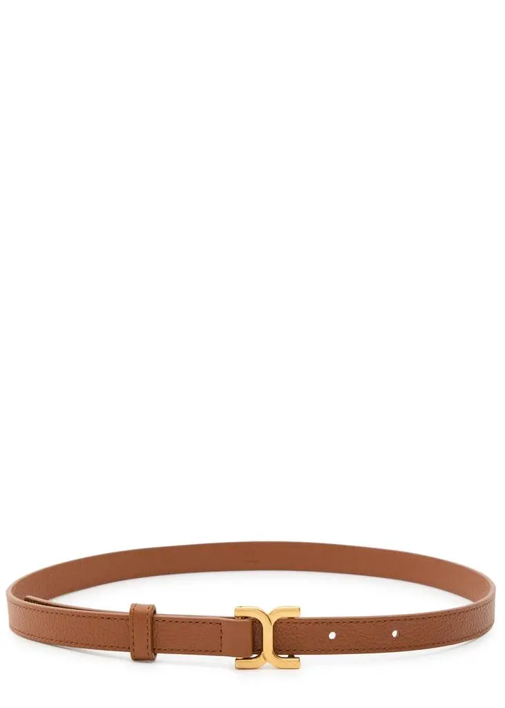 Chloé Marcie grained-leather belt