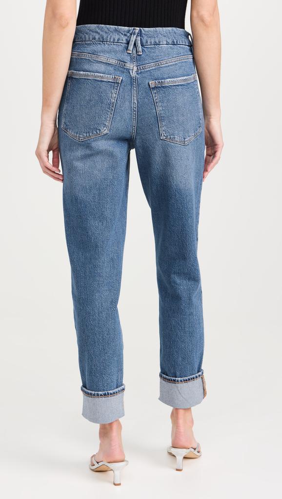 Good American The Weekender Cuffed Jeans