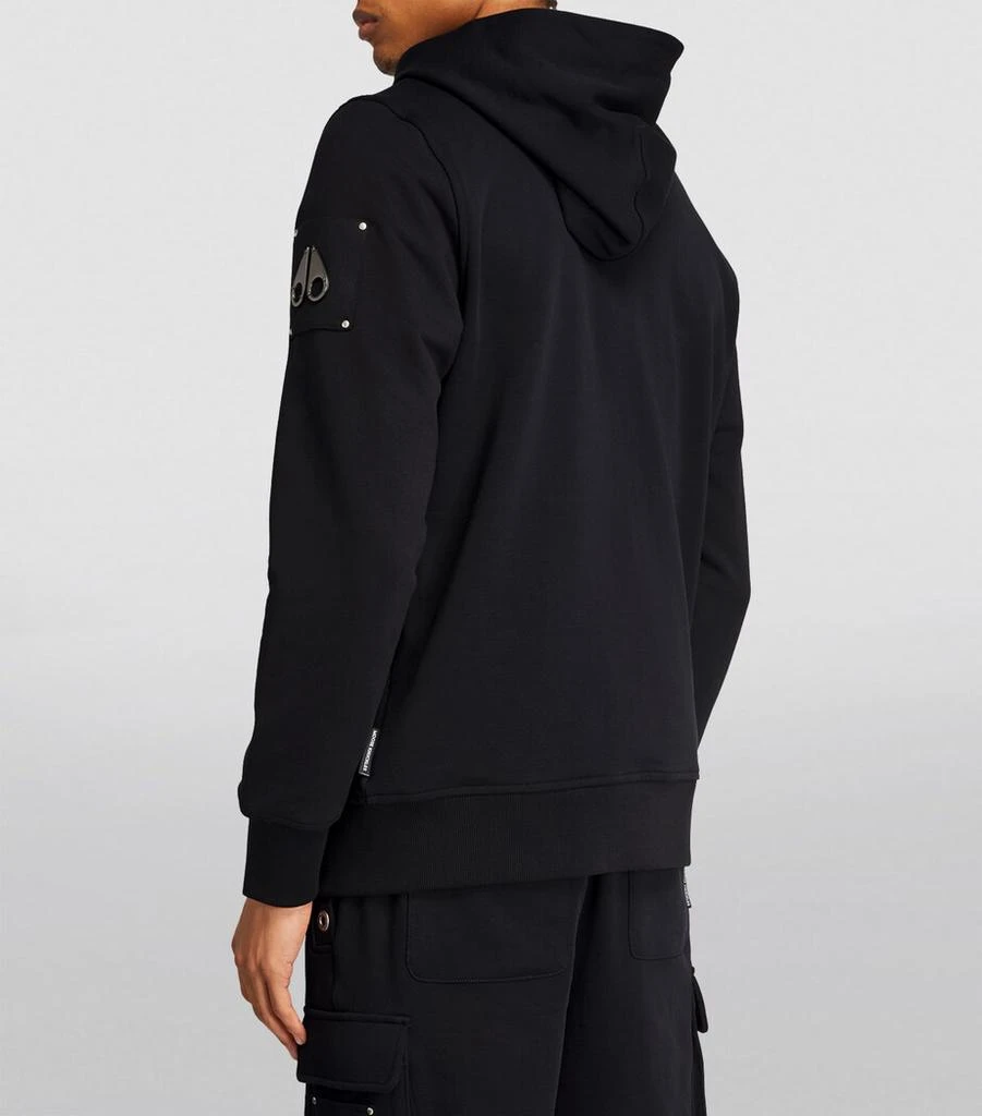 Moose Knuckles Logo Zip-Up Hoodie 4