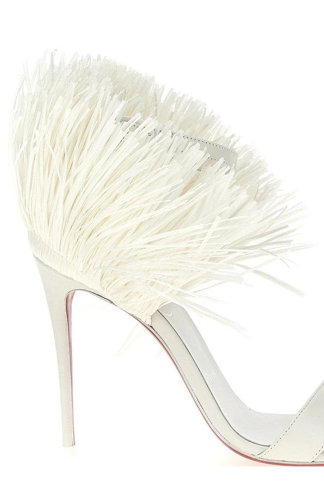 Christian Louboutin Christian Louboutin Loubigirl Raffia Strappy Sandals 1