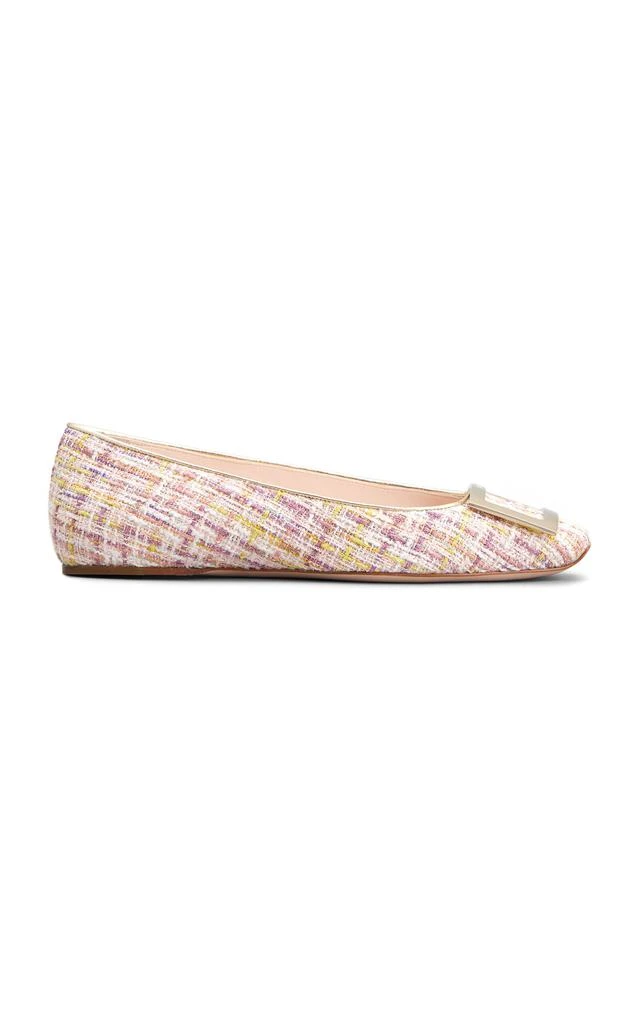 Roger Vivier Roger Vivier Gommettine Tweed Piping Flats - Moda Operandi