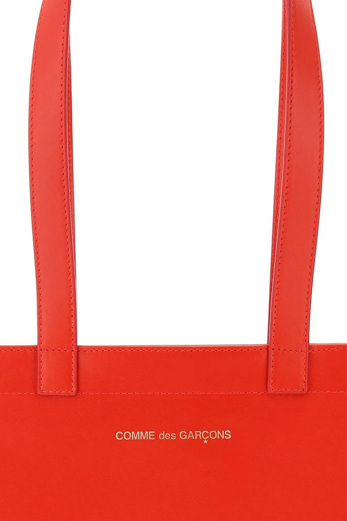 Comme des Garcons leather tote bag with logo 3
