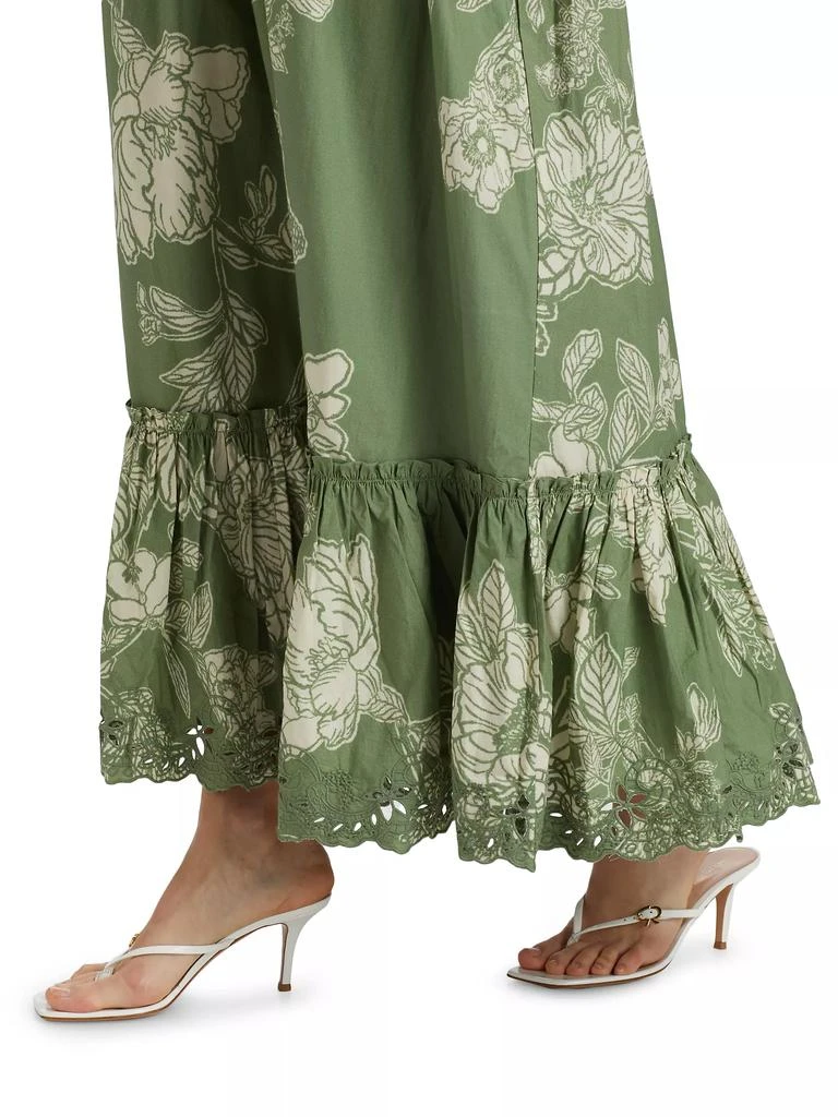 Hemant & Nandita Floral Cotton Off-The-Shoulder Maxi Dress 6
