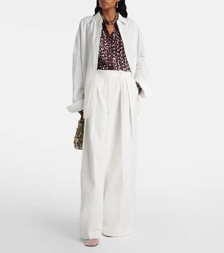 Dries Van Noten Pleated wide-leg pants 2