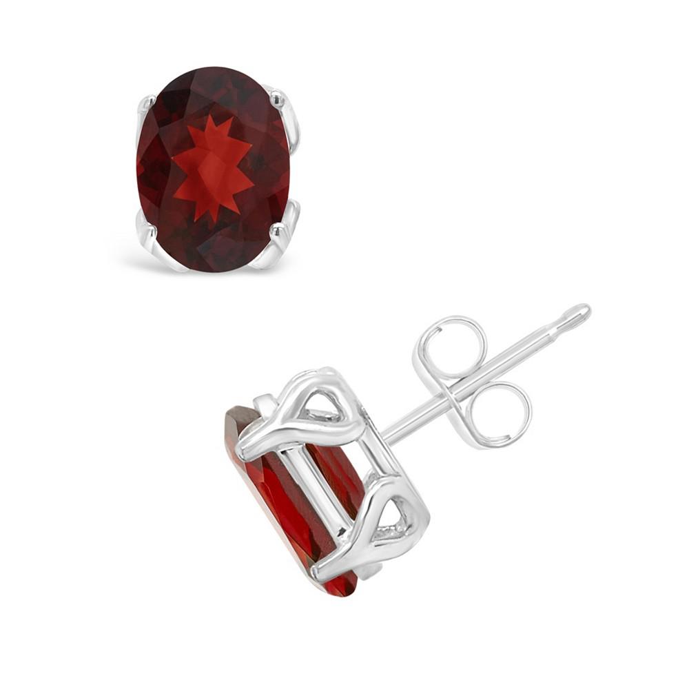 Macy's Gemstone Stud Earrings in Sterling Silver