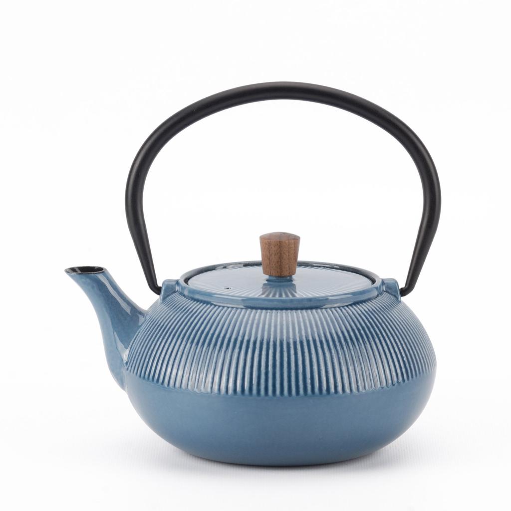 MNML Enameled Cast Iron Teapot - Line