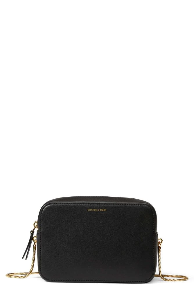 VERONICA BEARD Boxy Chain Leather Crossbody Bag