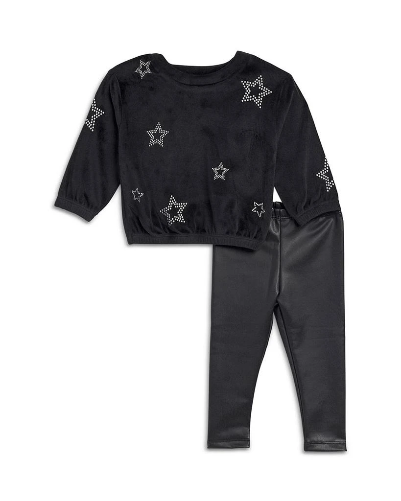 Splendid Girls' Silver Star Shirt and Leggings Set - Baby 1