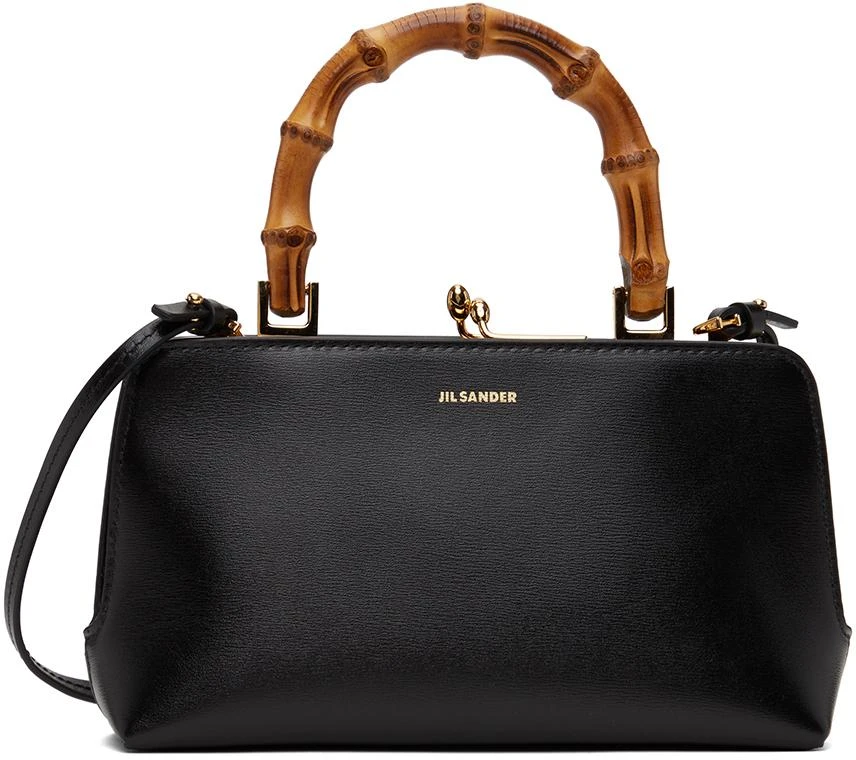 Jil Sander Black Goji Bamboo Mini Top Handle Bag 1