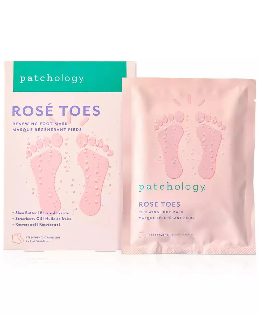 Patchology Rosé Toes Renewing Foot Mask 1