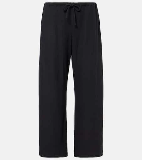 Leset Lauren jersey wide-leg sweatpants 1