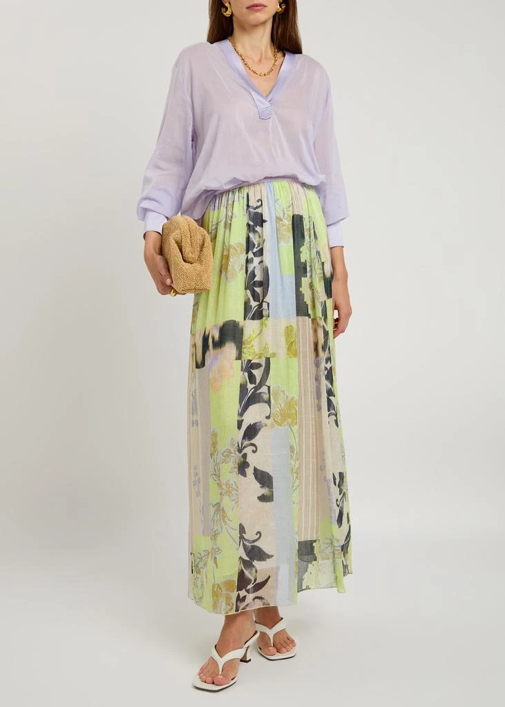 FORTE_FORTE Semi-sheer cotton-blend voile shirt 4