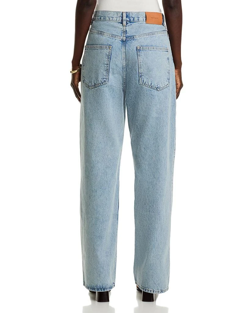WARDROBE.NYC Low Rise Jeans in Blue 3
