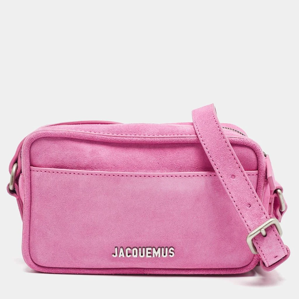 Jacquemus Jacquemus Pink Suede Le Baneto Shoulder Bag 1