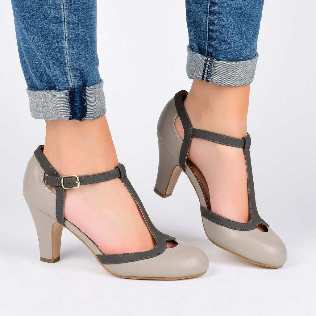 Journee Collection Collection Women's Olina Narrow Width Pump 6