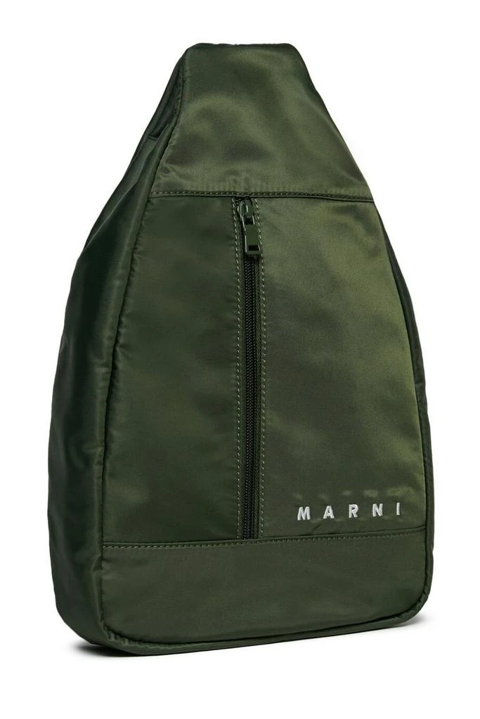 Marni Marni Kids Logo Embroidered Crossbody Bag 3