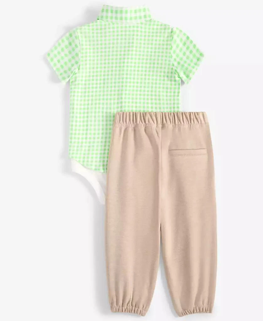First Impressions Baby Boys Gingham Oxford Bodysuit & Pants, 2 Piece Set, Exclusively at Macy's 3