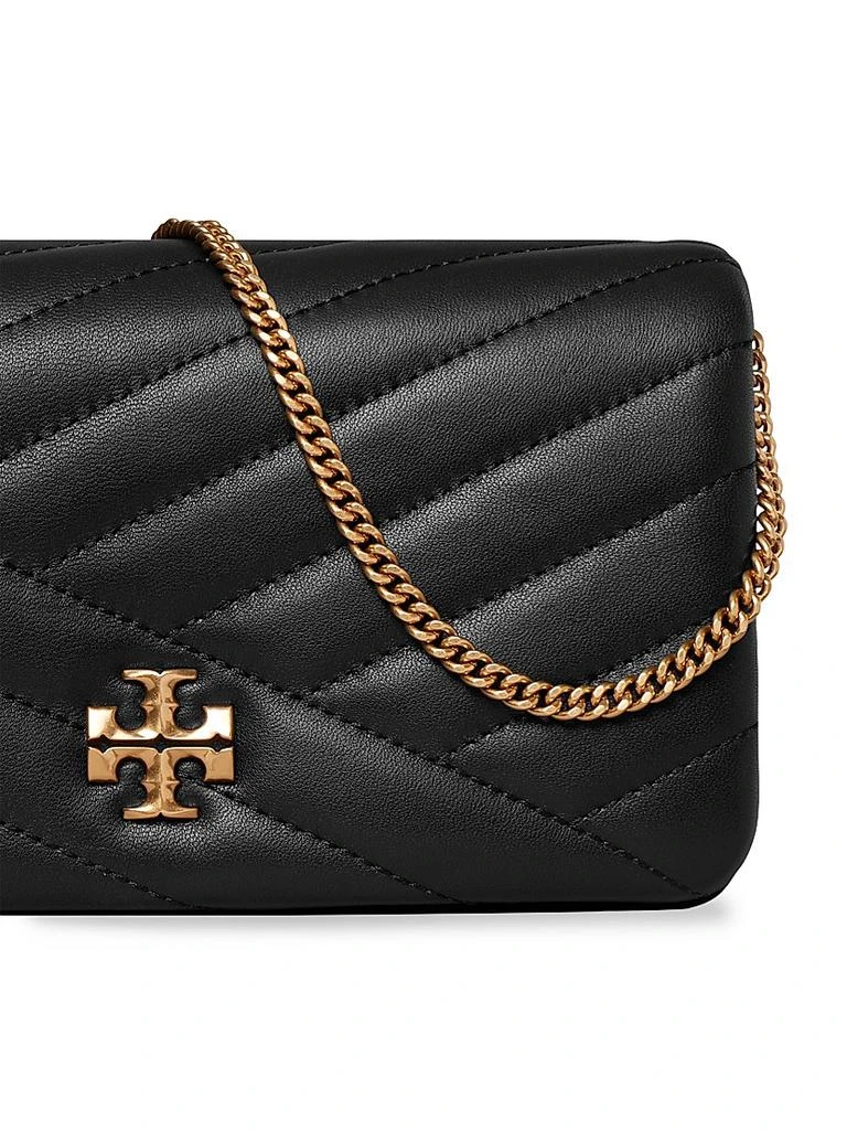 Tory Burch Kira Chevron Leather Chain Wallet 4