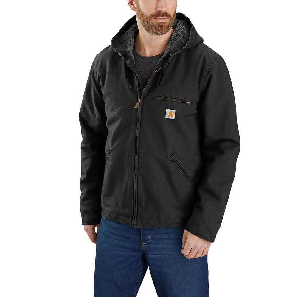 Carhartt Carhartt Men's 104392 Washed Duck Jacket - Sherpa Lined 1