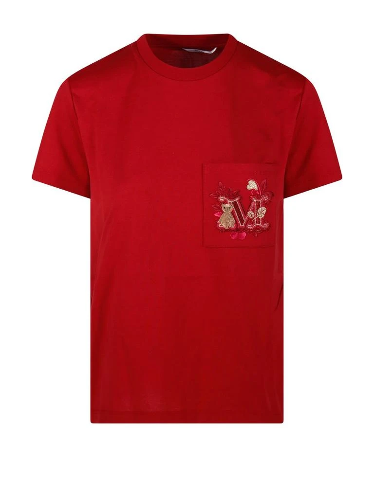 Max Mara Max Mara Nunzio Logo Embellished Crewneck T-Shirt 1