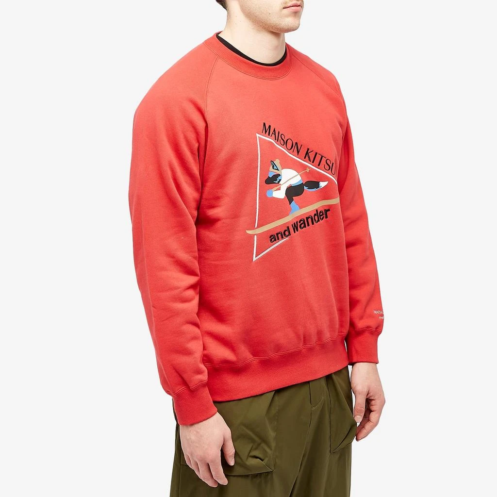 And Wander and wander x Maison Kitsune Crew Sweat 2