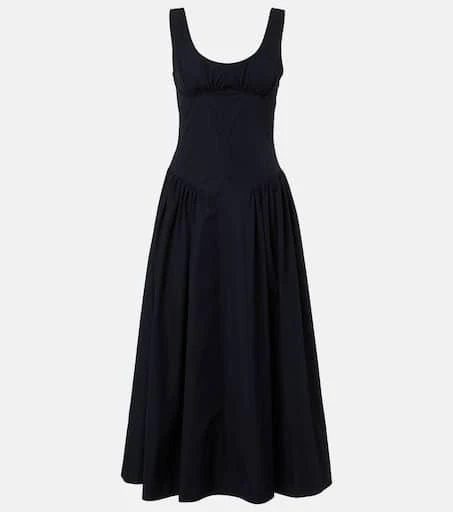 Proenza Schouler White Label Kendall cotton-blend midi dress 1