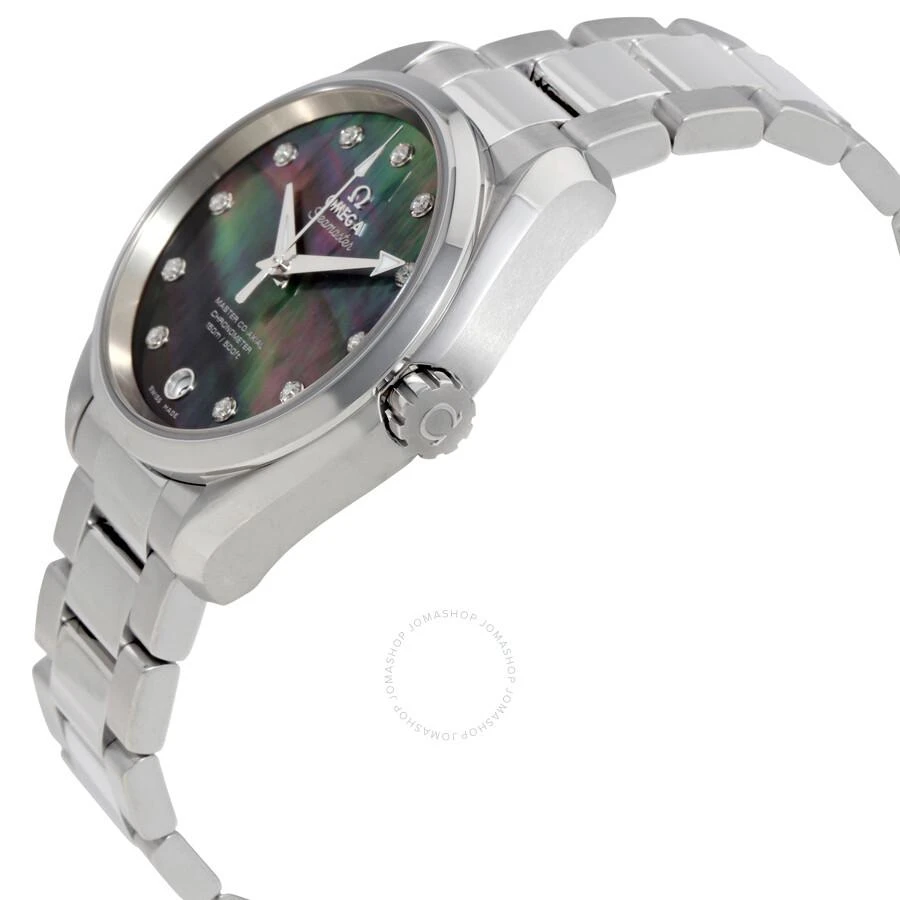 Omega Seamaster Aqua Terra Automatic Black Mother of Pearl Diamond Dial 38.5 mm  ladies Watch 231.10.39.21.57.001 2