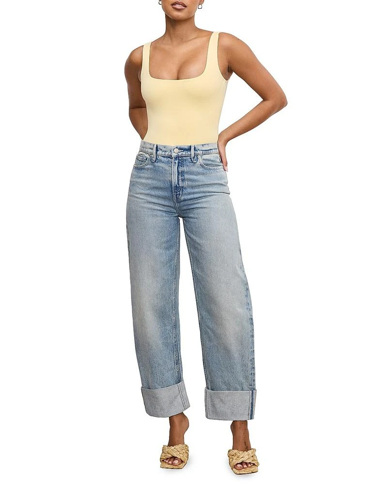 Good American Good Barrel Relaxed Jeans 2